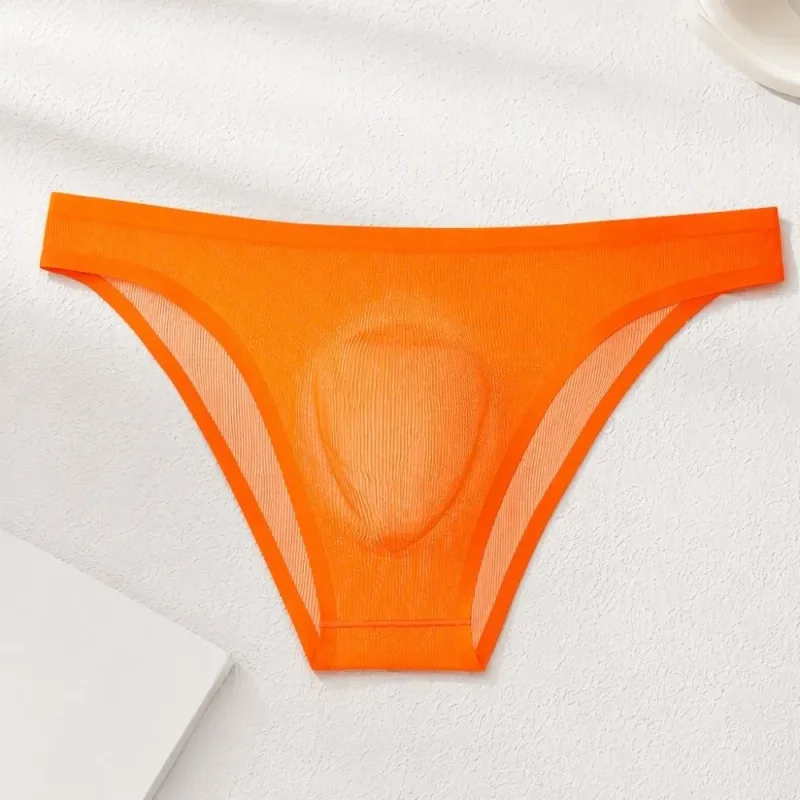 Comfortable Ice Silk Men's Triangle Panties Breathable Large Size Men Thin Briefs Lingerie Underpants Underwear for Men Men — image 5