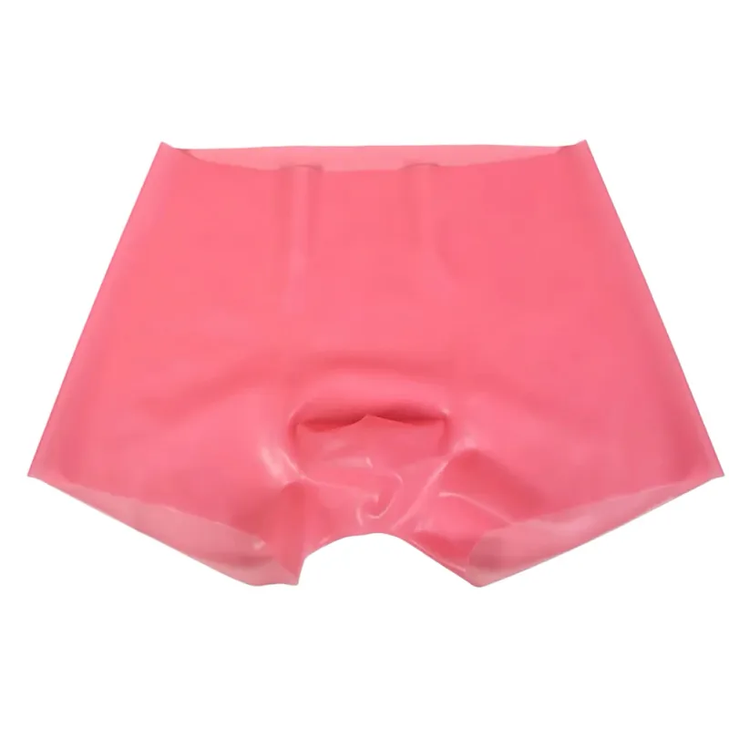 Mens Latex Boxer Briefs Underpants See-Through Rubber Safety Panties Low Waist Seamless Underwear for Sensory Appeal — image 19