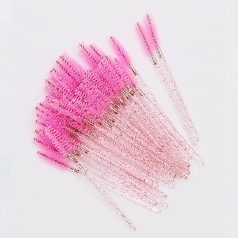 50 τμχ Crystal Eyelashes Brush Cob Αναλώσιμος βλεφαρίδες μιας χρήσης Extension Mascara Wands Makeup Professional Makeup Beauty Tool — image 8