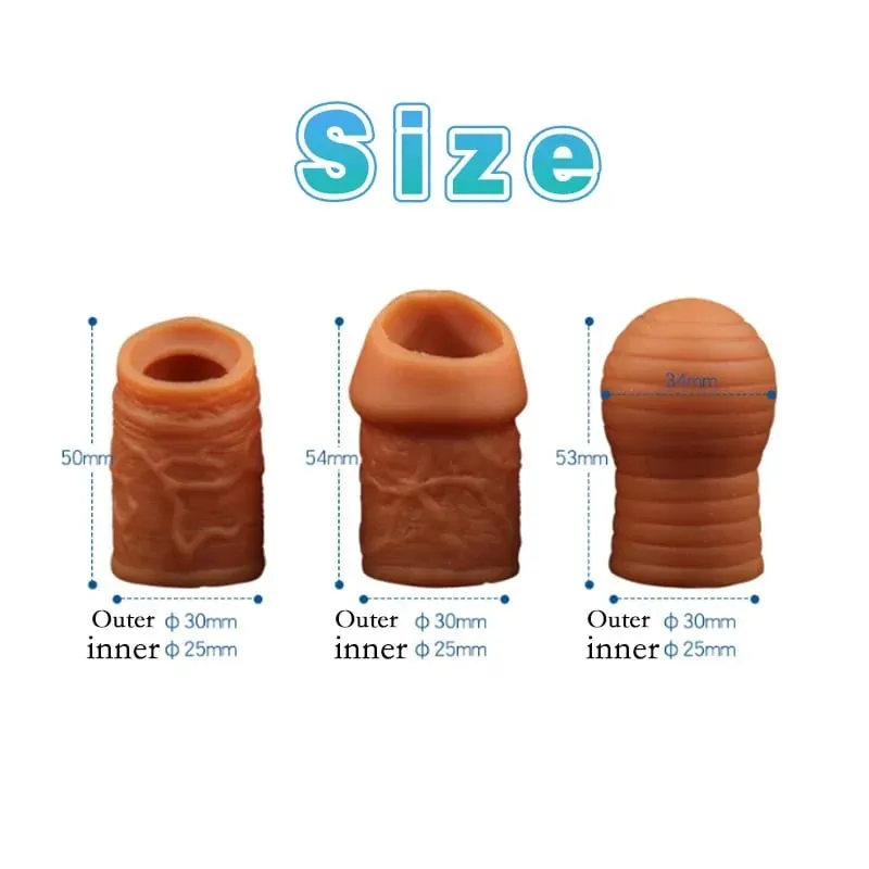Liquid Silicone Foreskin Correction Cock Ring Penis Bondage Cockring Sex Toys for Men Penis Ring Delay Ejaculation Sex Products — image 3