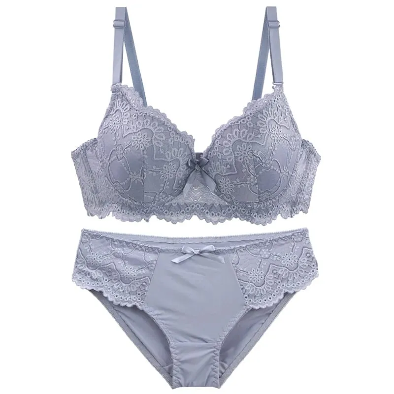 Σετ σουτιέν DainaFang Lace Minimizer 3/4 Cup Push Up Εσώρουχα Πλαϊνή υποστήριξη Αφαιρούμενα λουριά με 3 γάντζους Γυναικεία εσώρουχα — image 2