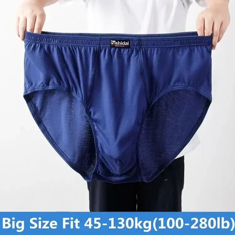 6XL 8XL Big Men Underwear Cotton Anti Chafe Boxer Briefs No Ride Up Wide Waistband Underpants for Plus Size Heavy Men — image 6