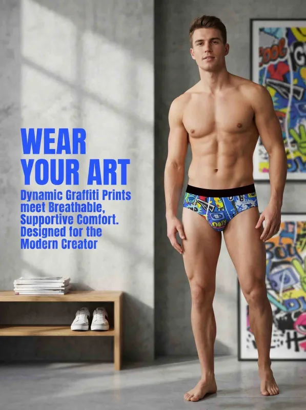 3-Pack Fashionable Men's Boxer Shorts, Comfortable, Soft, Fashionable, Printed, Casual and Versatile Men's Underwear — image 5