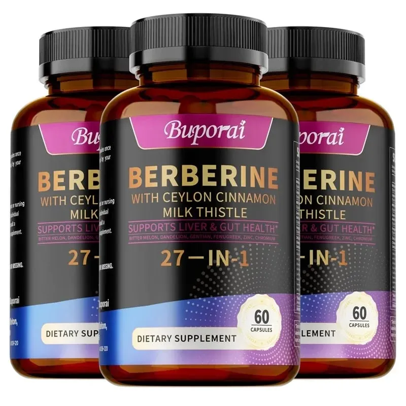 Συμπληρώματα Berberine Ceylon Milk Thistle - Προωθεί την υγεία του ήπατος και του πεπτικού συστήματος Υποστηρίζει την κυτταρική ενέργεια και επισκευή — image 10