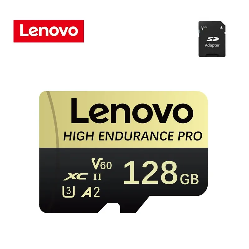 Lenovo High Speed ​​Class 10 כרטיס זיכרון מיני SD 256GB Micro TF Card לסמארטפון - 32GB 64GB 128GB 256GB 512GB אפשרויות זמינות