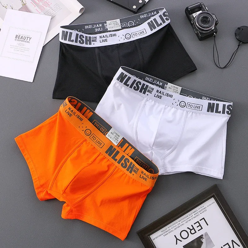 [Bloom the love] Marca Solid 1 pz/3 pz Boxer Uomo Intimo Cotone Boxershort Mens Boxer Uomo Cuecas Masculina Taglia M-3XL nl-112