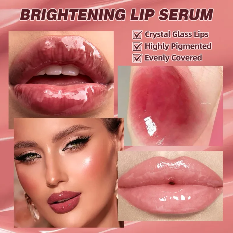 Mirror Pearl Lipgloss μακράς διαρκείας ενυδατικό κραγιόν λάμψη Glitter Lip glaze Αντικολλητικό Cup Jelly Pout Lip Tint Makeup