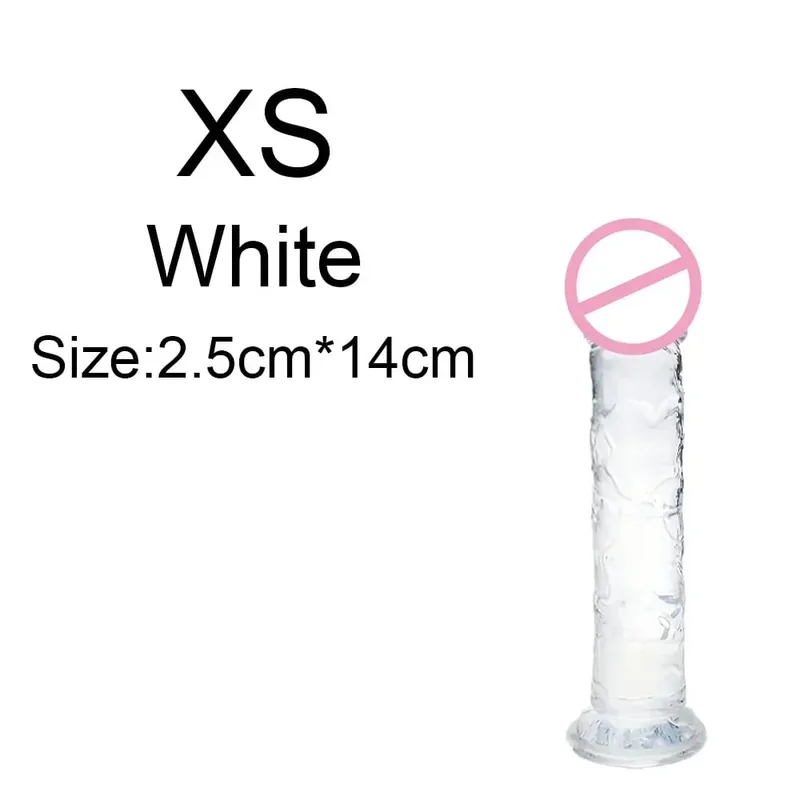 Σούπερ φθηνό 6 μεγεθών Ρεαλιστικό Soft Jelly Dildo Butt Prig βύσματα Παιχνίδι σεξ ενηλίκων για γυναίκες και άνδρες Κολπικός και πρωκτικός αυνανισμός — image 16