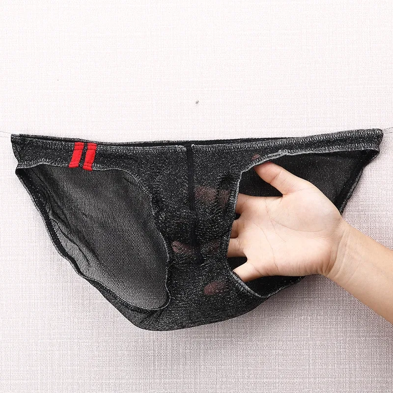 Men's Underwear Briefs Ultra Thin Low Rise Mesh Breathable Panties — image 14