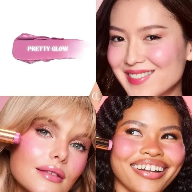 Charlotte Tilbury Liquid Contour Featherlight & Serum Foundation Luminous&Cream Blush Velvety αδιάβροχο, απαλό ανακατεμένο μακιγιάζ