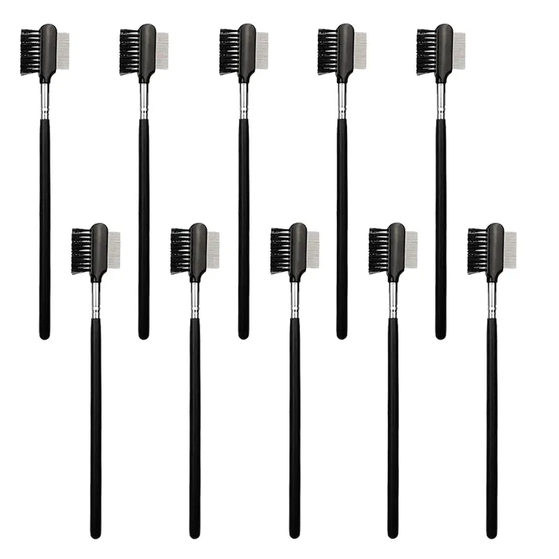 1pc Eye Brow Makeup Brush stainless steel Eyelash Comb Make Up Brushes Lashes 2 sides Grooming Beauty Cosmetic Tools multiple — image 9