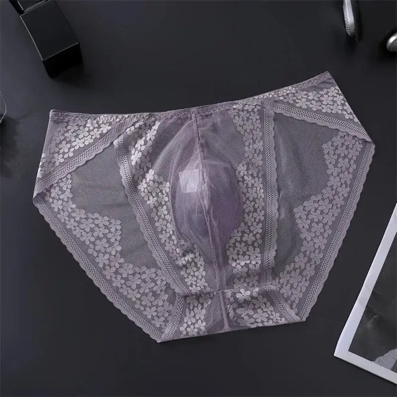 Lace Men's Underwear Ice Silk Calzoncillos Hombre 3D Convex Bag Adults 18 Plus Size Sexy Lingeries for Man Tangas Japonesa New 3256812281031515 — image 6