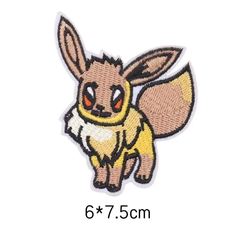 Επίθεμα υφάσματος Pikachu Αυτοκόλλητα ρούχων Ράψτε σε μπαλώματα κεντήματος Απλικέ σίδερο σε ρούχα Cartoon DIY διακόσμηση ενδυμάτων — image 47