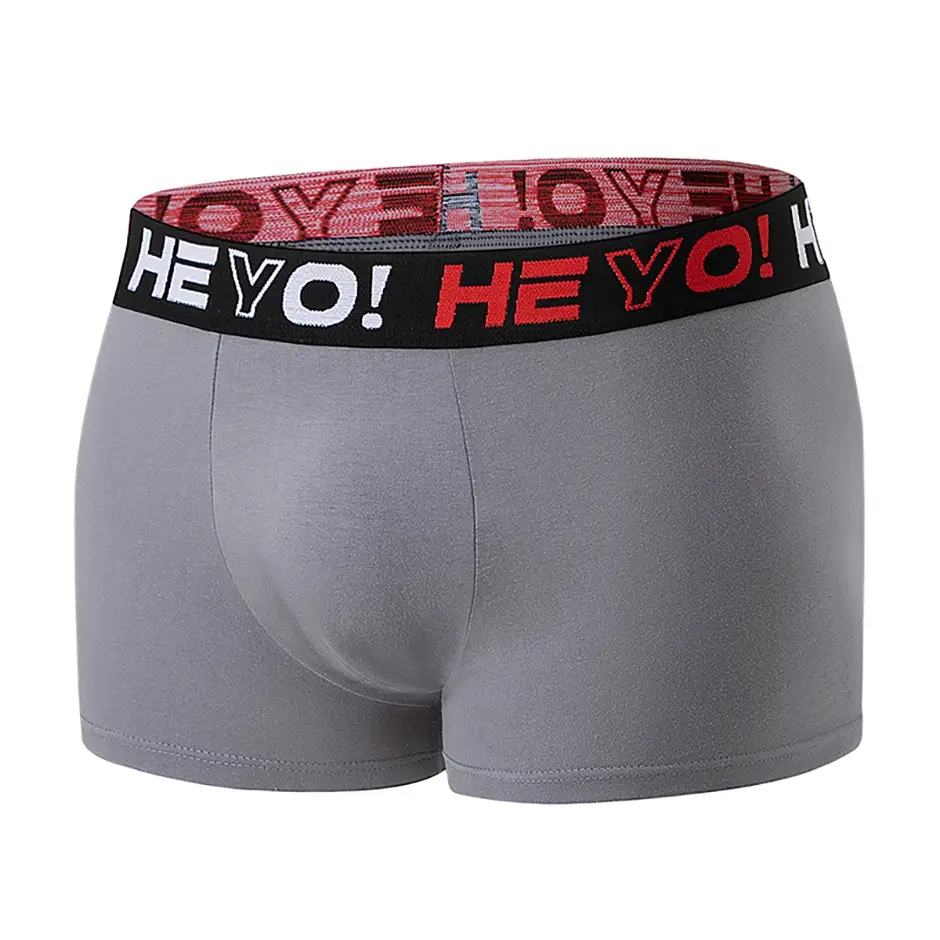 4/10 Piece Set Of Multi-color Men's Underwear Comfortable And Soft Cotton Flat Angle Pants Elastic Waist Sports Base Shorts — image 16