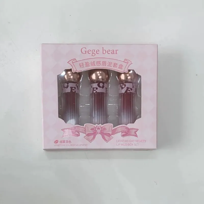 Σετ 3 χρωμάτων Matte Lip Gloss Ενυδατώνει μακράς διάρκειας Προστατεύει από τον ιδρώτα Υγρό κραγιόν χωρίς μεταφορά 1 κουτί — image 6