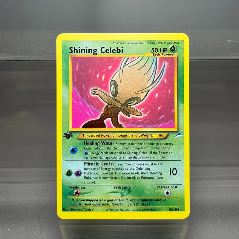 Neo Destiny Charizard PTCG Single Collection Card 1st Edition 1996 Tyranitar Gengar Card PKM Proxy Cards Toys Gifts — image 3