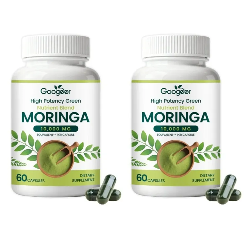 Prémium Moringa táplálékkiegészítő természetes levélkivonattal gyógynövényes tápformula a mindennapi wellness támogatásért 60 kapszula
