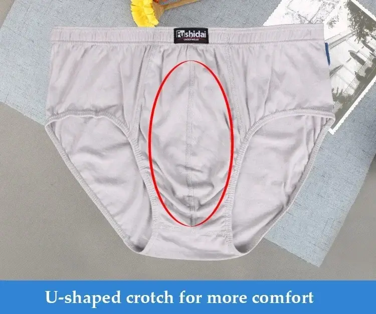 6XL 8XL Big Men Underwear Cotton Anti Chafe Boxer Briefs No Ride Up Wide Waistband Underpants for Plus Size Heavy Men — image 5