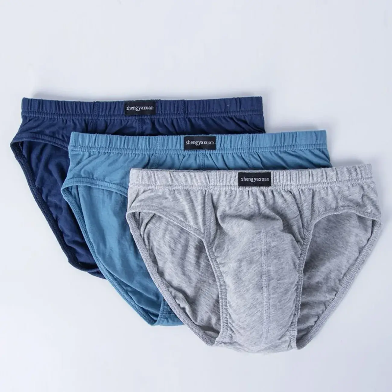 5Pcs/Lot Cotton Underpants for Men Briefs Male Underwear Knickers Panties Pant Shorts Sexy Undies in Sizes XL to 6XL — image 2
