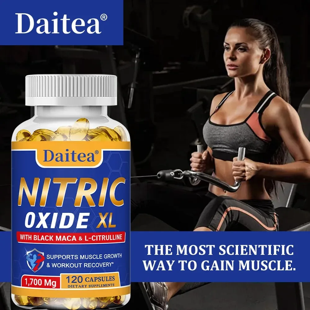 Nitric Oxide - Men's Health Support Capsules Περιέχει εκχύλισμα ρίζας Maca σε σκόνη για ανάπτυξη και ενδυνάμωση των μυών — image 6