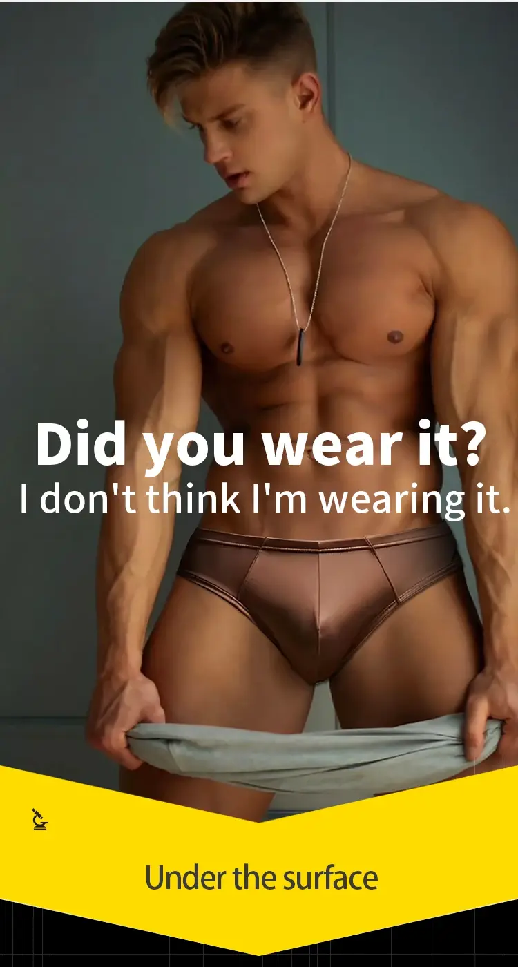 1/3Pcs Satin Nylon Men's Briefs Skin-friendly Breathable Mens Underwear Panties Large Crotch Pouch Man Bikini Underpants Briefs — image 2