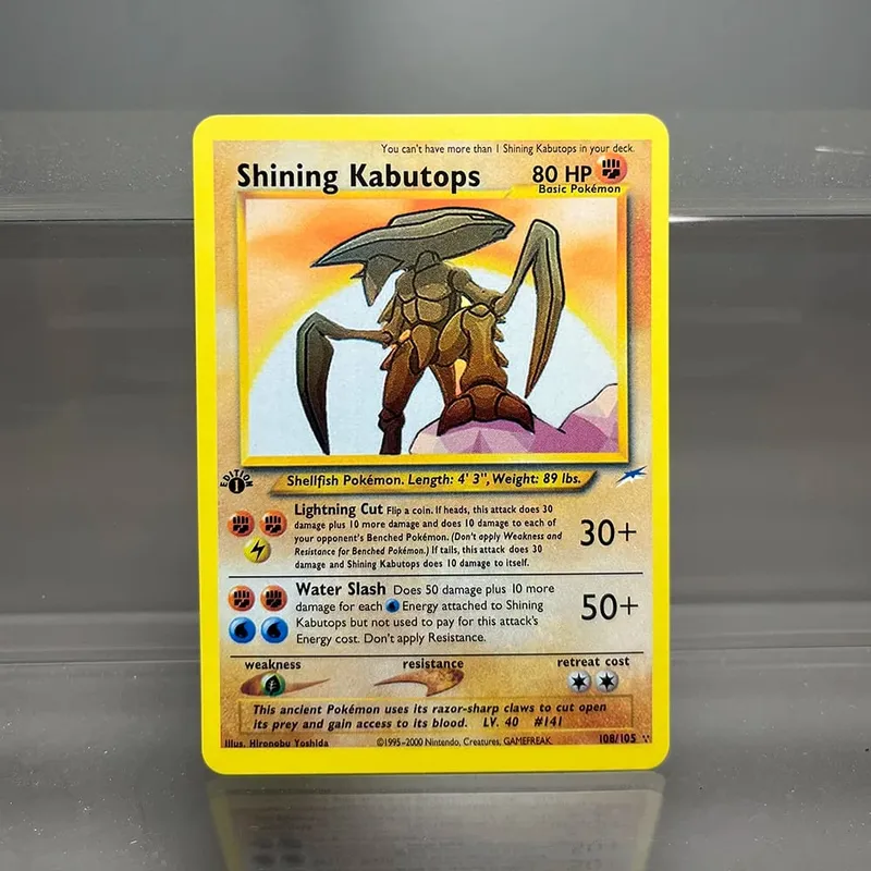 Neo Destiny Charizard PTCG Single Collection Card 1st Edition 1996 Tyranitar Gengar Card PKM Proxy Cards Toys Gifts — image 9