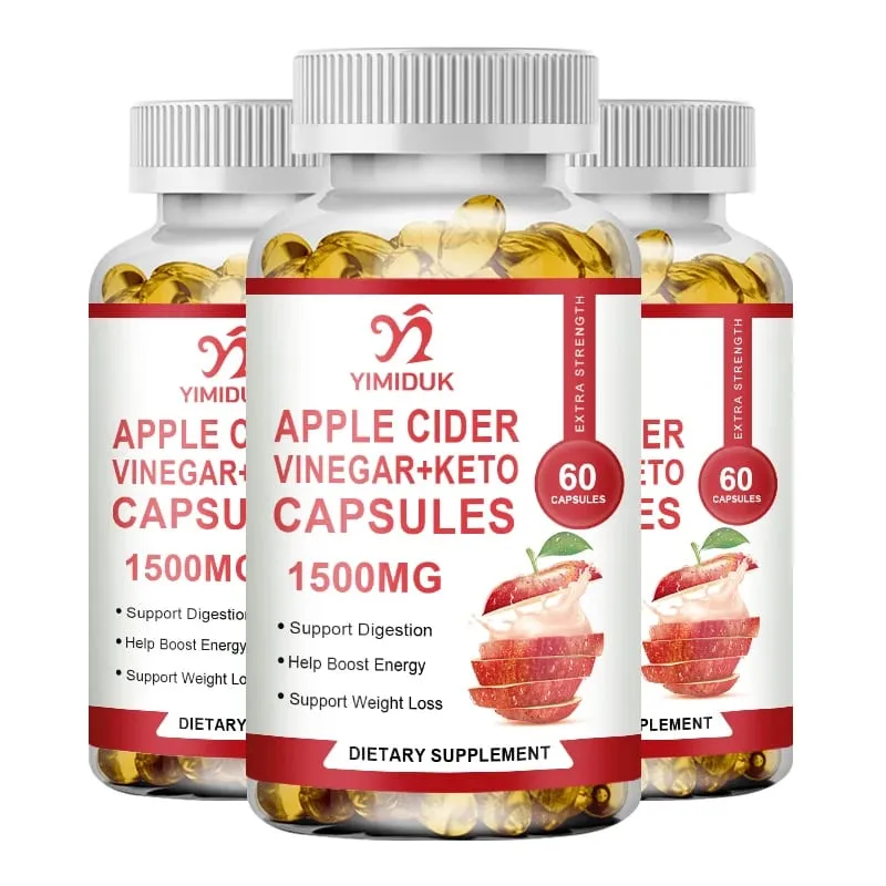 Almaecet-kiegészítők anyával - 1500 mg - ACV kapszula az emésztés keto tisztítására és kiegyensúlyozott táplálkozásra — image 8