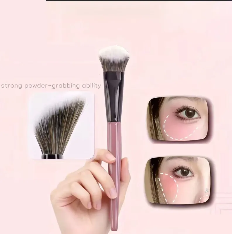 1 pçs escova de fundação profissional para mulheres cosméticos fundação pó blush kabuki mistura compõem escova ferramentas de beleza
