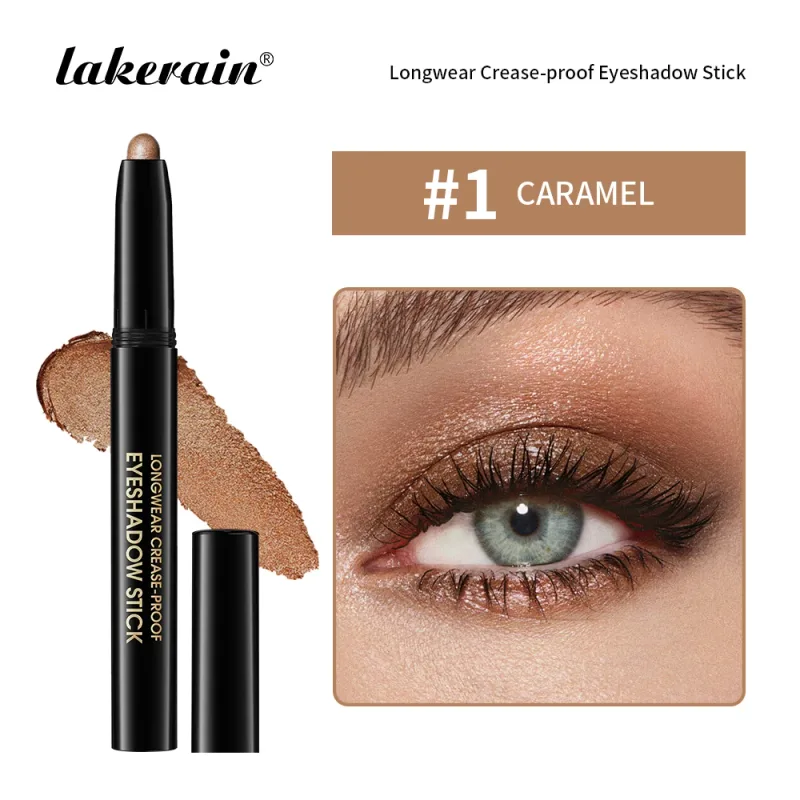 Shimmer & Matte Eyeshadow Pencil Stick Waterproof Pearlescent Metallic Glitter Eye Shadow Highlighter Pen Eyeshadow Cosmetics