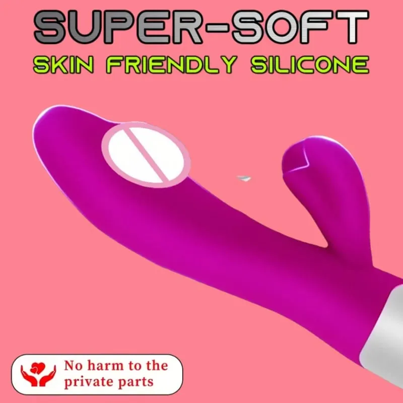 סיליקון G-Spot רטט רטט כפול דגדגן לעיסוי 10 מהירויות נטענת עמיד למים צעצוע מין תענוג לנשים — image 4
