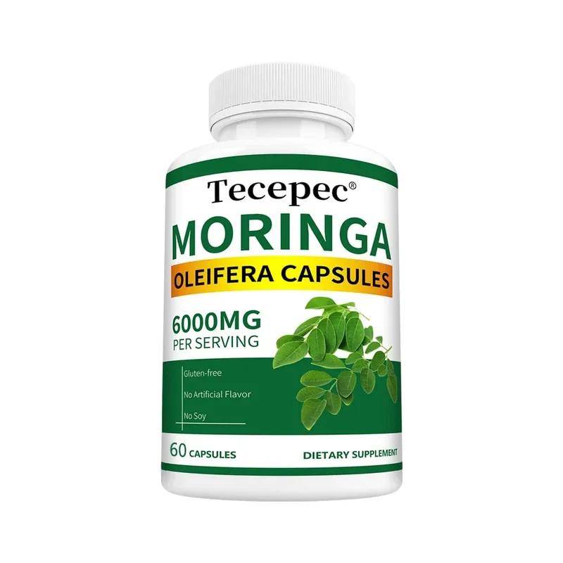 Βιολογικές Κάψουλες Moringa 6000mg Αντιοξειδωτικό Ενισχύει την Ενέργεια και τον Μεταβολισμό Υποστήριξη Ανοσοποιητικού Πεπτικού Υγεία Εγκεφάλου και Καρδιάς — image 8