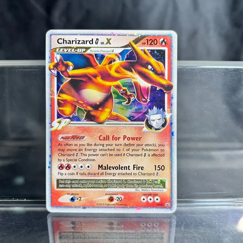 אוסף משחקי מסחר הולוגרפי PTCG כרטיסי פרוקסי Charizard Pikachu Mew EX Singl PKM Foil Cards Gengar VMAX Skyridge (SK) — image 2