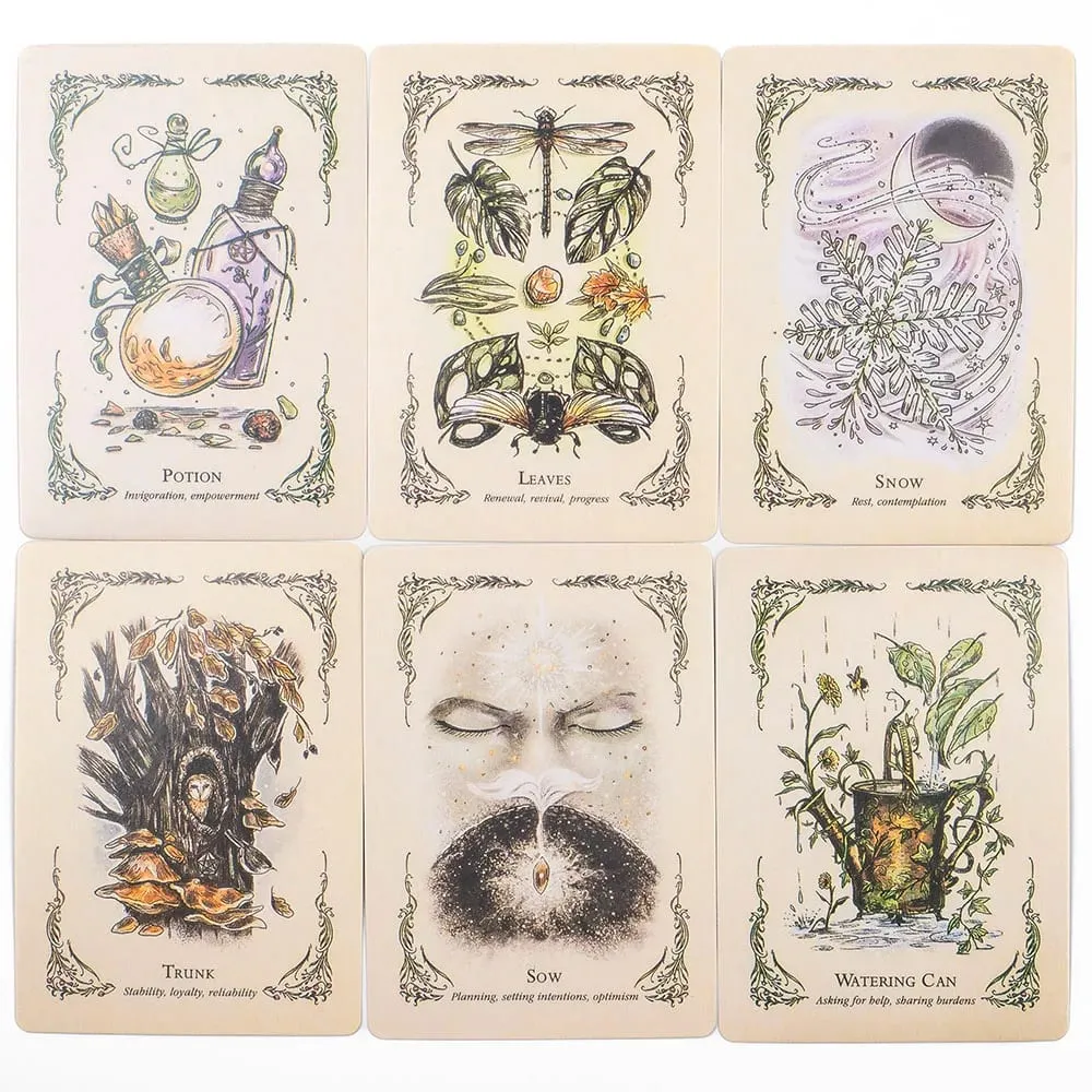 the Green Witch's 50Pcs Oracle Deck Set - Tabletop Cards for Group Party Games Precognition & Divination 10.3x7.3cm — image 5