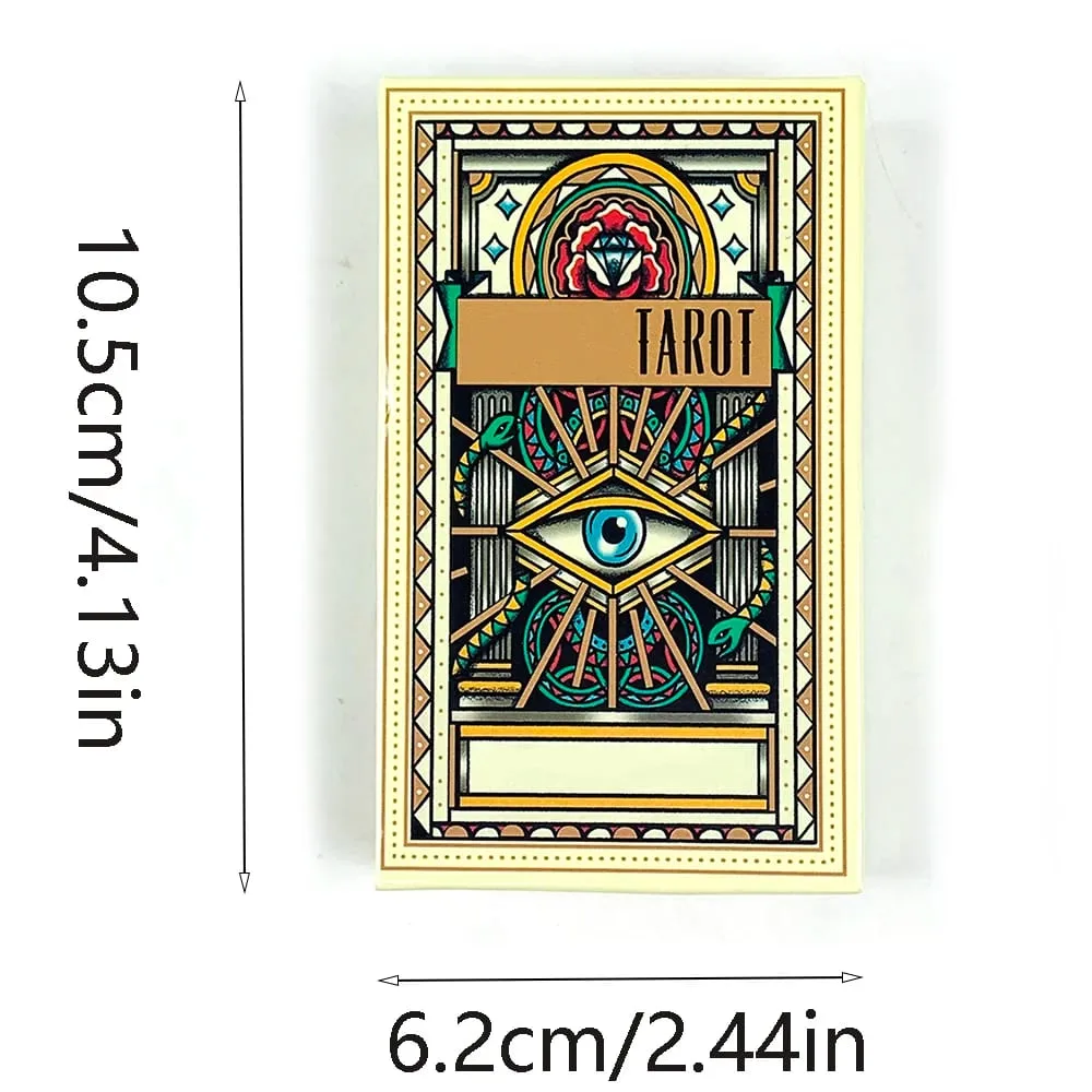 Κάρτες Tarot Tarot με καυτές πωλήσεις A 78 Tarot Deck PDF Guidebook Future Divination Borad Παίζοντας παιχνίδια Family Gathering Παιχνίδι καρτών — image 6
