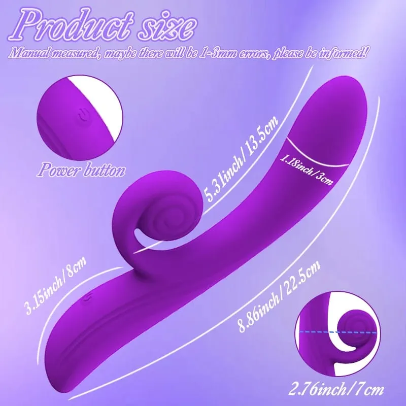 Δονητής σαλιγκαριού G-spot Dildo Penetration Flexbile Snail for Perfect Clit Fit Stimulaiton 10 Modes Pleasur Sex Toy for Womanz — image 3