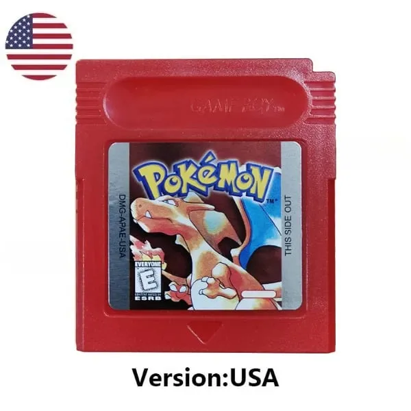 Many style Pokemon Red Blue Crystal Golden Green Silver Yellow GBC Game Card 16 Bit Video Game Cartridge Console Card GB/SP