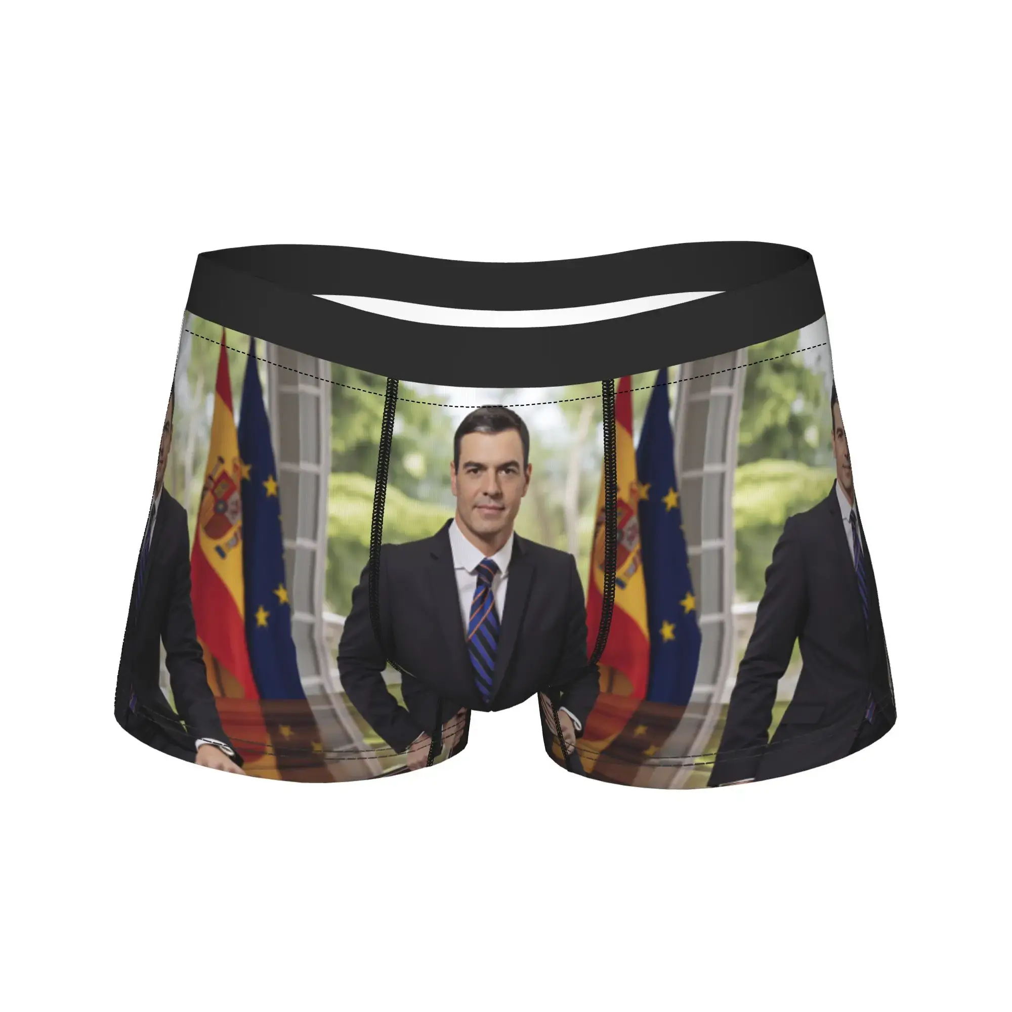 Pedro Sanchez Underwear Printing Trunk Hot Sale Men's Panties Novelty Boxer Brief Birthday Gift — image 1