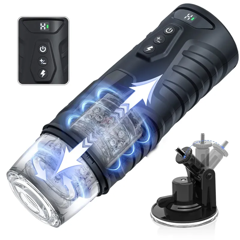 Automatic Male Masturbator Telescopic Rotation Masturbation with Suction Cup for Men Simulation Blowjob Piston Sex Toy for Men — image 8