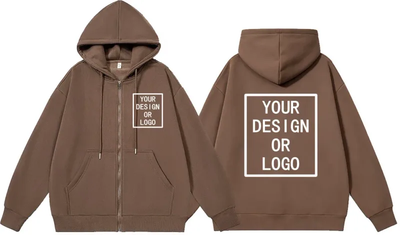 Personaliza tu propio diseño de marca, logotipo/imagen personalizada, sudaderas con capucha con cremallera DIY para hombres y mujeres, sudadera informal con capucha, nuevo jersey