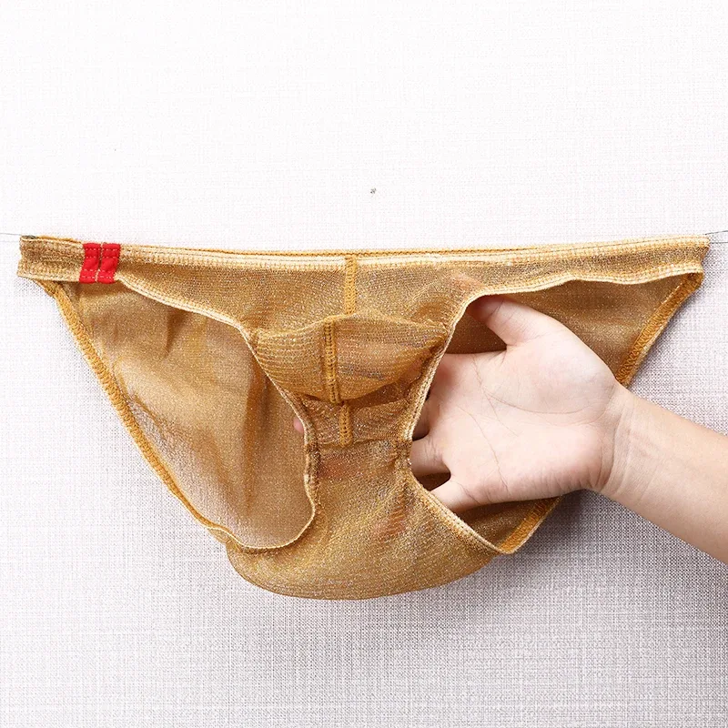 Men's Underwear Briefs Ultra Thin Low Rise Mesh Breathable Panties — image 24