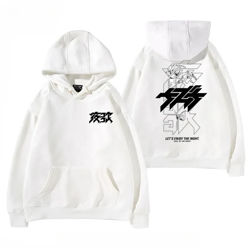 Y2K Anime CALL OF THE NIGHT Nazuna Nanakusa Funny 까마귀 힙합 그래픽 스웨터 Poleron Hombre Street Harajuku Tracksui