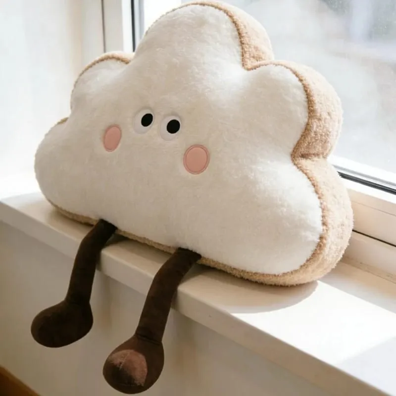 35~65 εκ. Toast Cloud Λούτρινο Μαξιλάρι Kawaii Humanoid Decor Στήριγμα μαξιλαριού πλάτης καρέκλας καναπέ από βελούδινο δώρο — image 7
