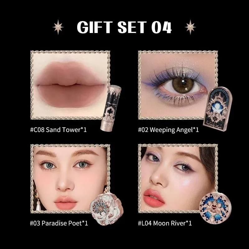 Συλλογή Flower Know Little Angel Κουτί δώρου Μακιγιάζ Eyeshadow Blush Cream Matte Lipstick Highlighter Full Kit All In One — image 15