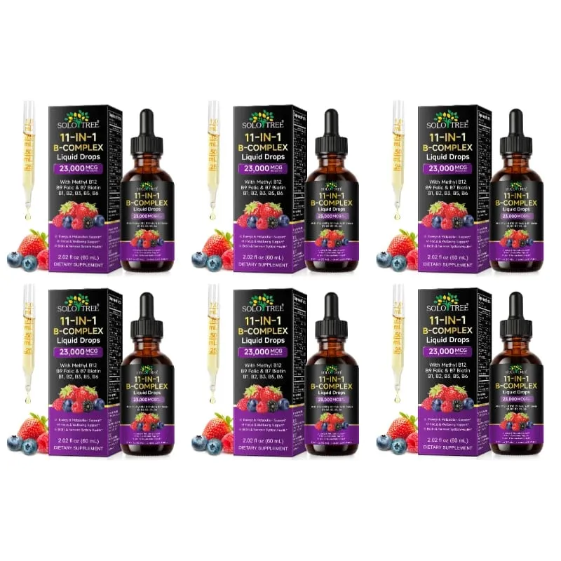 11-σε-1 B Complex Υγρές Σταγόνες με Methyl B12 Folate Biotin για Καθημερινό Ενεργειακό Μεταβολισμό Εγκεφάλου Εστίαση & Ανοσοποιητική Υποστήριξη 60ml — image 12