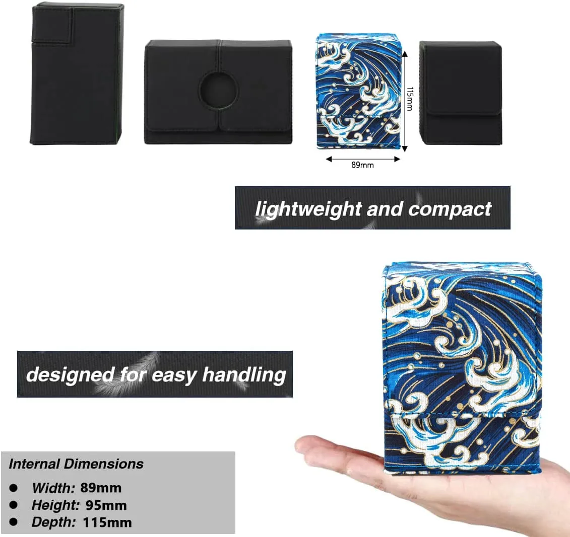 120+ Trading Card Deck Box με παράθυρο προβολής MTG PTCG TCG Επιτραπέζια παιχνίδια Συλλεκτικές θήκες για κάρτες YGO Magnetic Organizer Case Δώρο — image 3
