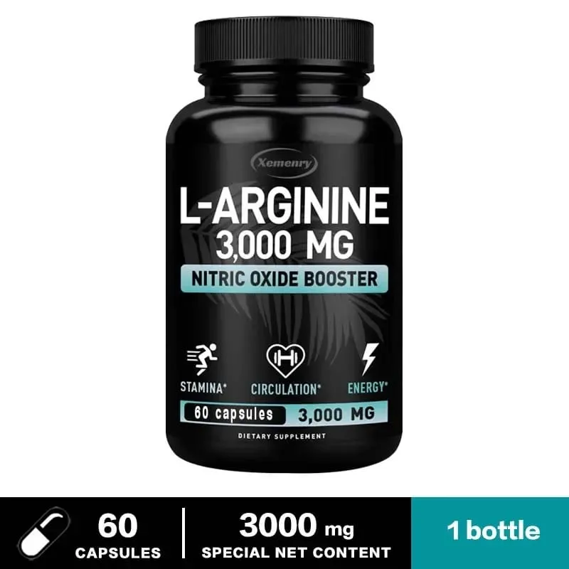 L-Arginine 3000mg - for Energy Strength and Endurance Support During Exercise | Muscle Mass Non-GMO — image 8