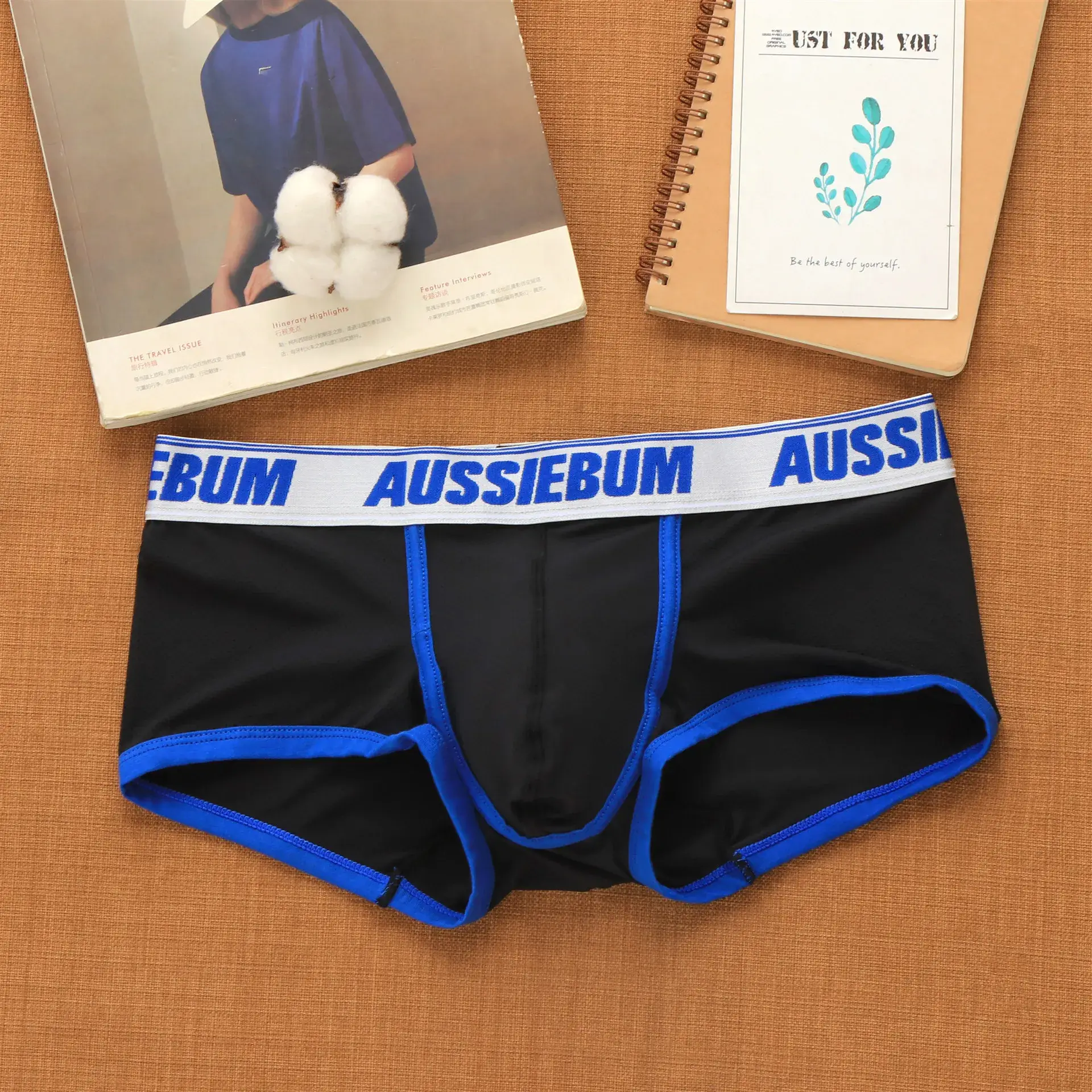 Men's mesh panties low waist fashion breathable mesh nest letter youth boxers