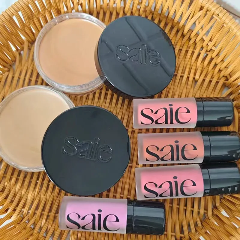 Fashion Saie Glitter Hydration Liquid Powder Blusher Moisturizing Liquid High Gloss Facial Contour Cream Products Makeup — image 3