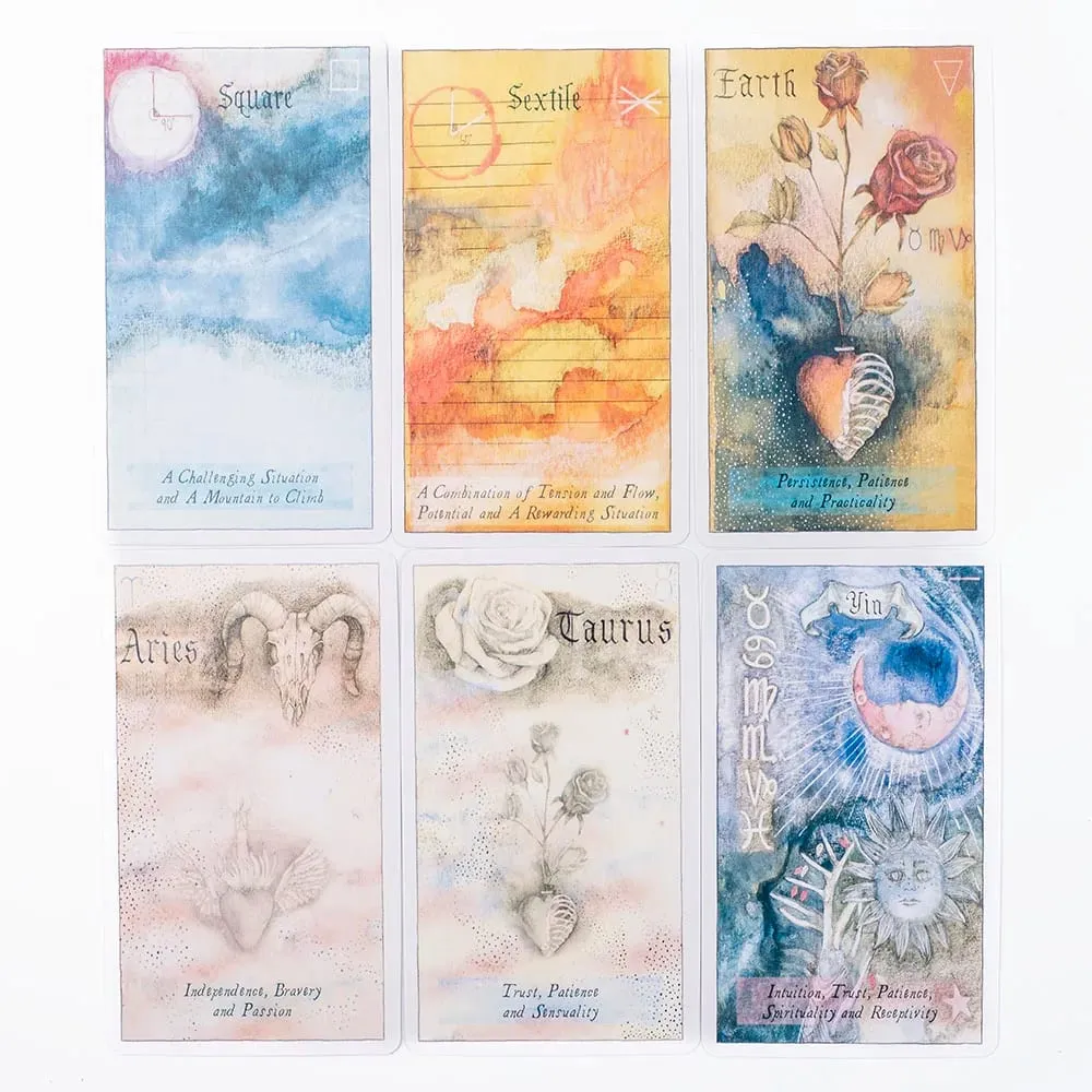 Heavenly Bodies Astrology 51-Card Deck Fate Divination Tarot Cards FortuneTelling Party Board Game Oracle Set 10.4 x 6.1CM — image 5