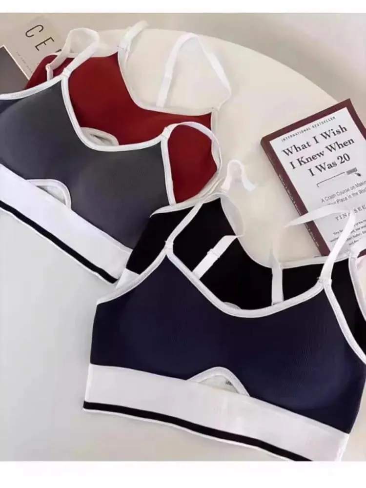 Εσώρουχα εσώρουχα Seamless Sports Bralette Teens Wireless Anti-Sagging Thin Cup Μικρή υποστήριξη στήθους Racerback Ελαφρύ σετ σουτιέν — image 5